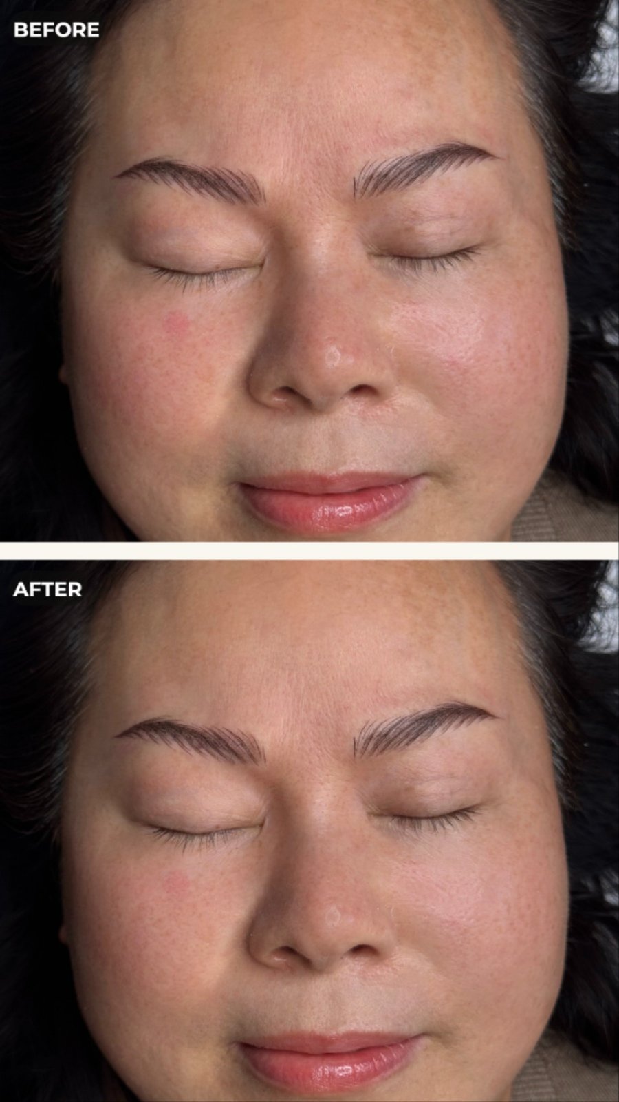 PMU before & after collage